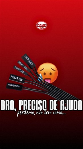 Home Tec Informática on Instagram: "“Bro, preciso de ajuda com meu PC…” Aí o cara me manda ISSO aqui: POWER SW, RESET SW, HDD LED… e minha alma sai do corpo. 🤣💀 Se esses fiozinhos te deixam em choque, relaxa… Aqui na Home Tec a gente monta, organiza e deixa tudo funcionando sem estresse e sem gambiarra. ✅🖥️ . . . #hometecinformática #pcgamer #montagempc #setupgamer #memegamer"
