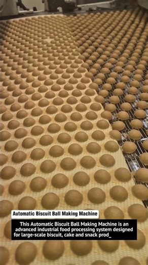 Automatic Biscuit Ball Making Machine | High-Speed Cookie Production Line | Smart Food Processing