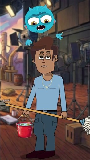 HOW TO CLEAN A HORROR MOVIE SET #animation #funny #anthonyanthony #cartoon #gaming #bluey #comedy