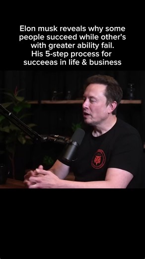 Elon musk explains 5 step process to be successful in business & life #elonmusk