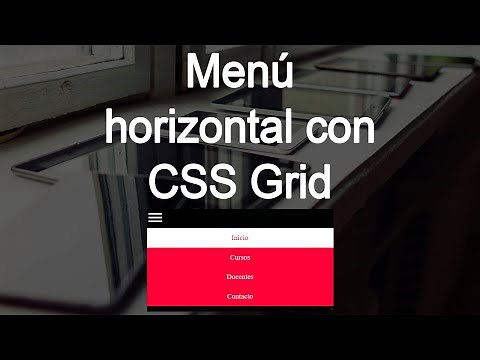 Menu horizontal con CSS Grid y Javascript | HTML | CSS | JS
