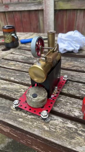 Mamod minor 2 steam engine with power hammer #shorts #steamengine #livesteam #steamingcrazy #mamod