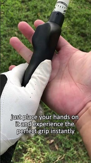 Still stuck on how to grip a golf club correctly? You've got to try this grip trainer. #golfgrips