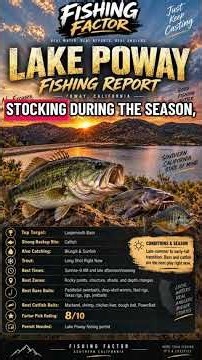 Lake Poway Fishing Report #fishingfactor