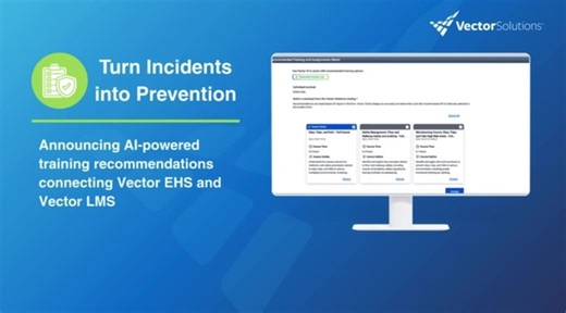 We’re starting 2026 with BIG NEWS: the launch of our ground-breaking AI Safety Training Recommendation Engine! 🎉 By connecting Vector EHS with the Vector Learning Management System (LMS), this new capability turns incident data into targeted corrective training the moment an incident is submitted. Safety teams can move faster from investigation to action, reduce repeat incidents, and strengthen compliance—all within a single, connected workflow. The result is smarter prevention, stronger accoun