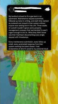 Landlord Refused to Pay For Gasleak...