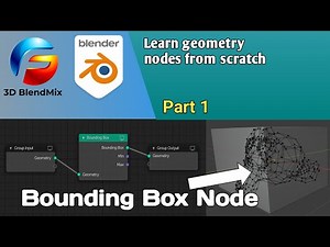 Bounding box node in Blender | Learn geometry nodes from scratch Blender