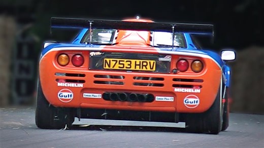 Gulf Livery McLaren F1 GTR with V12 Engine Sound