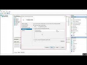 Create Virtual Hard Disk in Microsoft Hyper v