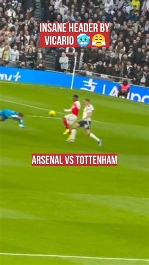 Arsenal vs Tottenham 🤯 VICARIO INSANE SAVE #shorts