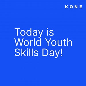 Today, we celebrate the power of young minds and their growing role in shaping the digital future. 🎉✨ From thesis projects and apprenticeships to entry-level positions, we’re dedicated to opening doors for the next generation. Our young professionals drive innovation, challenge us to think differently, and bring fresh perspectives. Aligned with the theme of this year's World Youth Skills Day, we asked our trainees how their experience at KONE has helped them to understand the importance of AI a