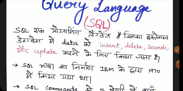Class 12th : Unit 1: Session 2_part 2: Types of SQL Commands.