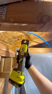 95K views · 562 reactions | pex repair using RYOBI TOOLS USA PEX crimp ring press tool & cordless PVC & PEX cutter #RyobiCreator #Sponsored | Evan Berns | Facebook