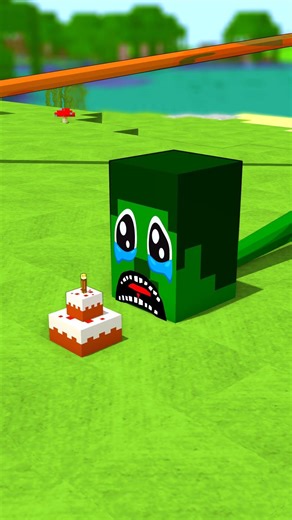 Steve vs Zombie and Cake! - Minecraft #shorts #minecraft