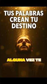 💬 Tus palabras crean tu destino 🌟 | El Poder de la Palabra #elpoderdelapalabra #motivacion