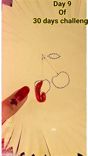 #cherry with thread #day 9 of 30 days challenge #subscribeformore