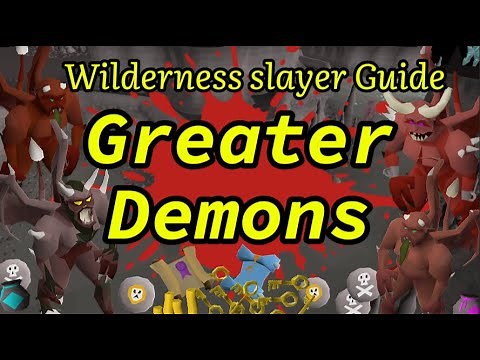 Greater Demons Wilderness Slayer Guide