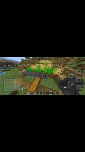 How to Build a Fully Automatic Wheat Farm! 🌾(#minecraft )