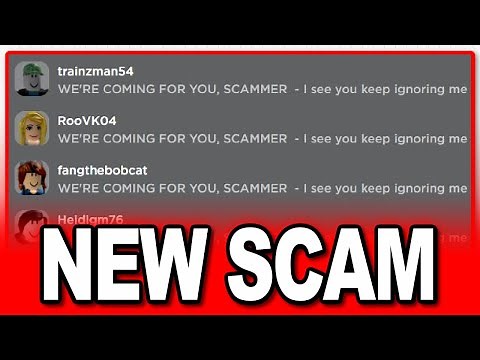 New Roblox Scam says YOU are a SCAMMER