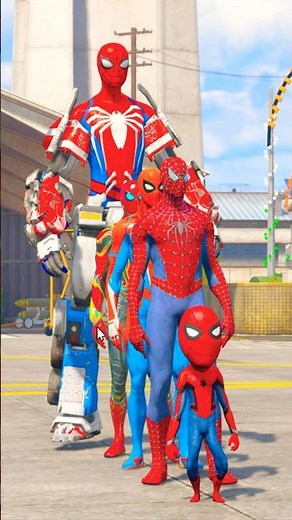 MCU RED SPIDER-MAN VS GROOT PUNCH BATTLE WHO IS STRONGEST #72 #shorts