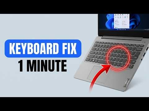 Fix Some Keys Not Working on Lenovo Laptop Keyboard (in 1 Minute)