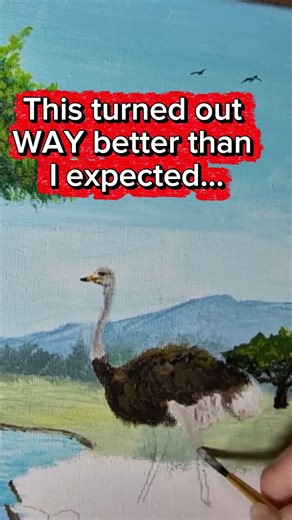 How to Paint a Bird in Nature | Acrylic Painting Tutorial #art #painting #howtopaint #drawing