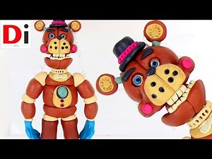Фредди / СТРАШНЫЕ МУЛЬТИКИ FNAF (ФНАФ) / Страшный медведь аниматроник / Пластилин