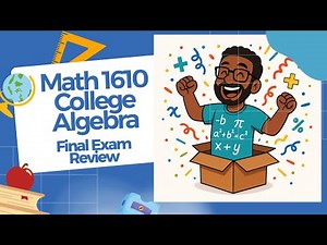Math 1610 Final Exam Review | Full College Algebra Walkthrough