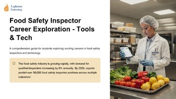 Food Safety Inspector Career Exploration - Tools & Tech Lesson Grades 4-12 PPTX