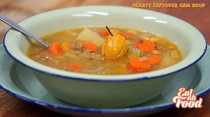 11K views · 194 reactions | This Leftover Ham Soup is an easy but very delicious way to get even more satisfaction from your Christmas Ham and to utilize the other odds and ends that might be left stranded in your pantry and crisper. Happy New Year from the Eatahfood family to you and yours :) | Eatahfood | Facebook