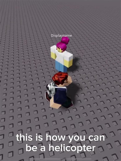 this is how you can be a helicopter #roblox