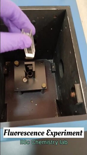 Fluorescence Experiment #chemistry #science #iiscbangalore #iitjee #neet #iit #iisc #unstoppable