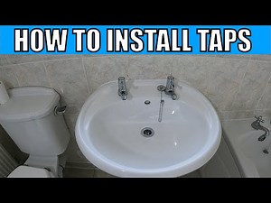 HOW TO INSTALL BATHROOM TAPS + SINK + P TRAP + BASIN WASTE