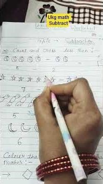 #ukg math #subtraction #subtract