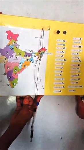 Science Project on State & their Capitals every student must try this! 🧑‍🔬🧑‍🎓 #science #sciencefacts