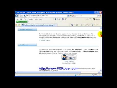 How to Get Internet Explorer Icon on the Desktop