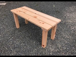 [DIY bench kit (cypress)] Easy handmade furniture class at Kamiya Woodworks