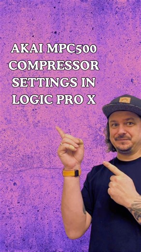 My Akai MPC500 Compressor settings in Logic Pro X