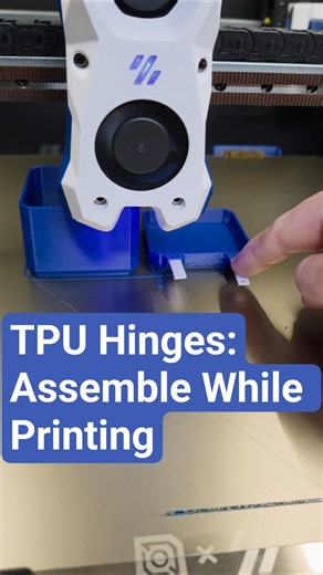 This print required assembly before the print was finished. #functionalprint #tpu