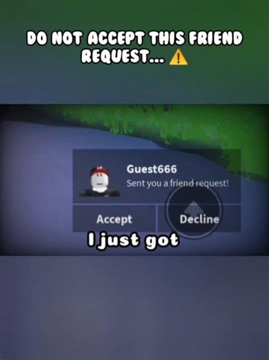 Do NOT Accept This ROBLOX FRIEND REQUEST!! ⚠️ #roblox #robloxshorts #99nightintheforest