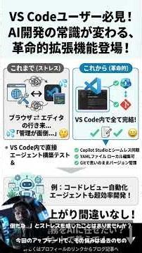 VS Codeでエージェント開発を変える新拡張が作業速度を伸ばす