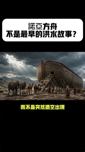 諾亞方舟不是最早的洪水故事？比《聖經》更早的傳說
