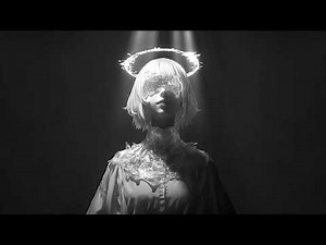 Celestial Veil ✨ | Monochrome Anime 4K Live Wallpaper (3840×2160)