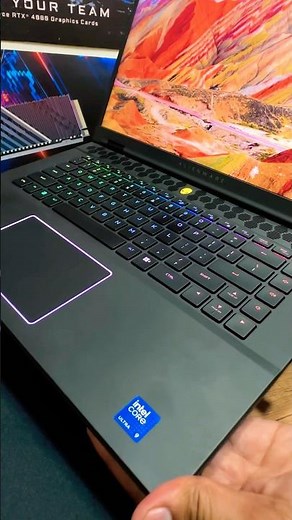 Dell Alienware m16 Ultra 9 – RGB Power + RTX Performance #gaming #laptop #dell #alienware #shorts