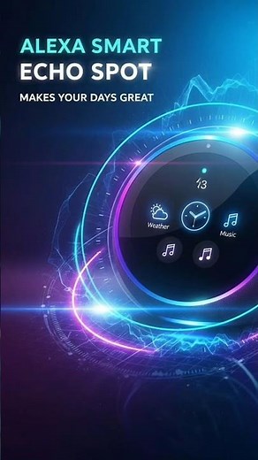 Alexa Echo Spot | Alexa Clock, Music, Routines | Alexa Smart Home Control Device | Echo Spot