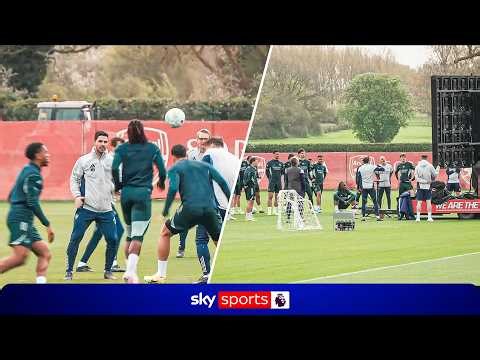 Behind the scenes at Arsenal training 🎥
