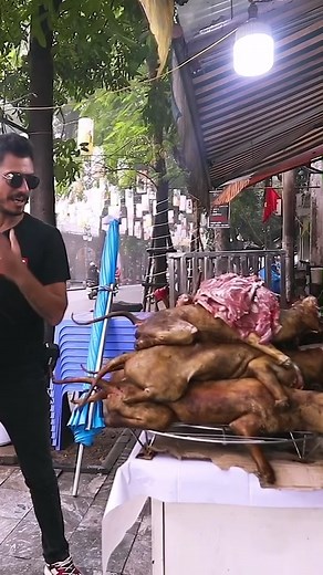 Around five million dogs are slaughtered in Vietnam every year. #vietnam #dogs #streetfood #assianfood #foodafterflight