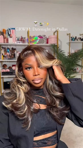 Marvella | Dallas content creator 🎥 on Instagram: "Be ready by 10:45 is wild when I have to install a fresh wig🤣 . . @thefrontalqueen @fav_stylist @kisscolorsandcare . . #hair #hairstyle #explore #explorepage✨"