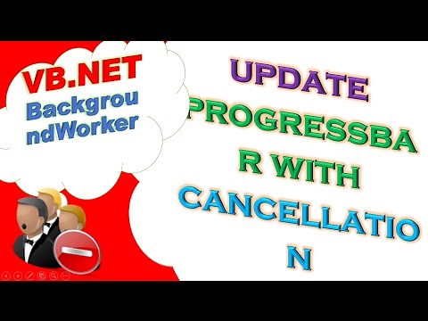 VB.NET BackgroundWorker and ProgressBar with Cancellation