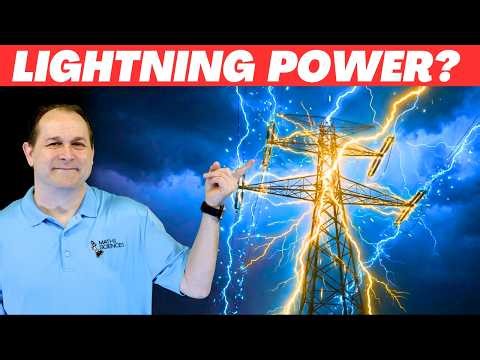 If Lightning is a BILLION Volts, Can it Power the Grid?